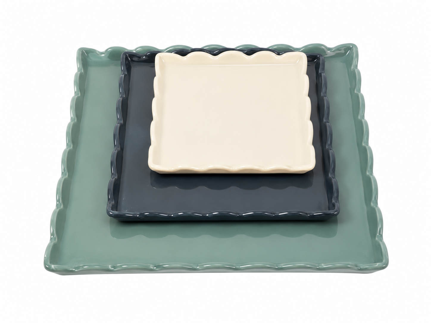 SET DE PLATOS CUADRADOS
