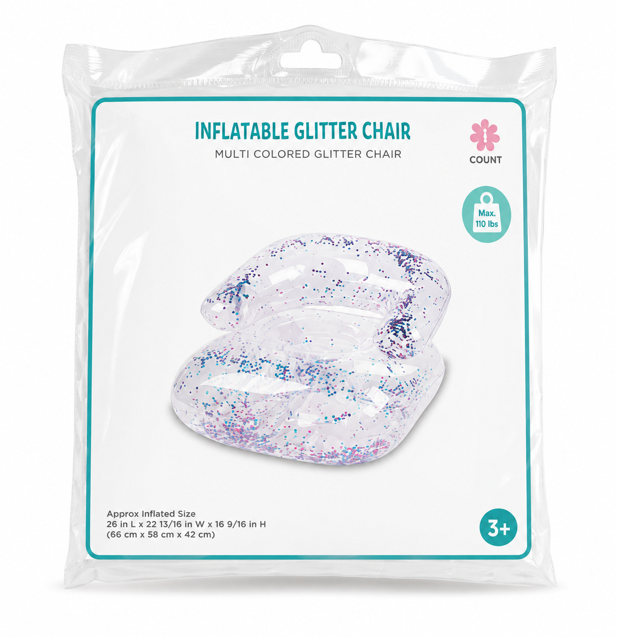 SILLÓN INFLABLE CON GITTER